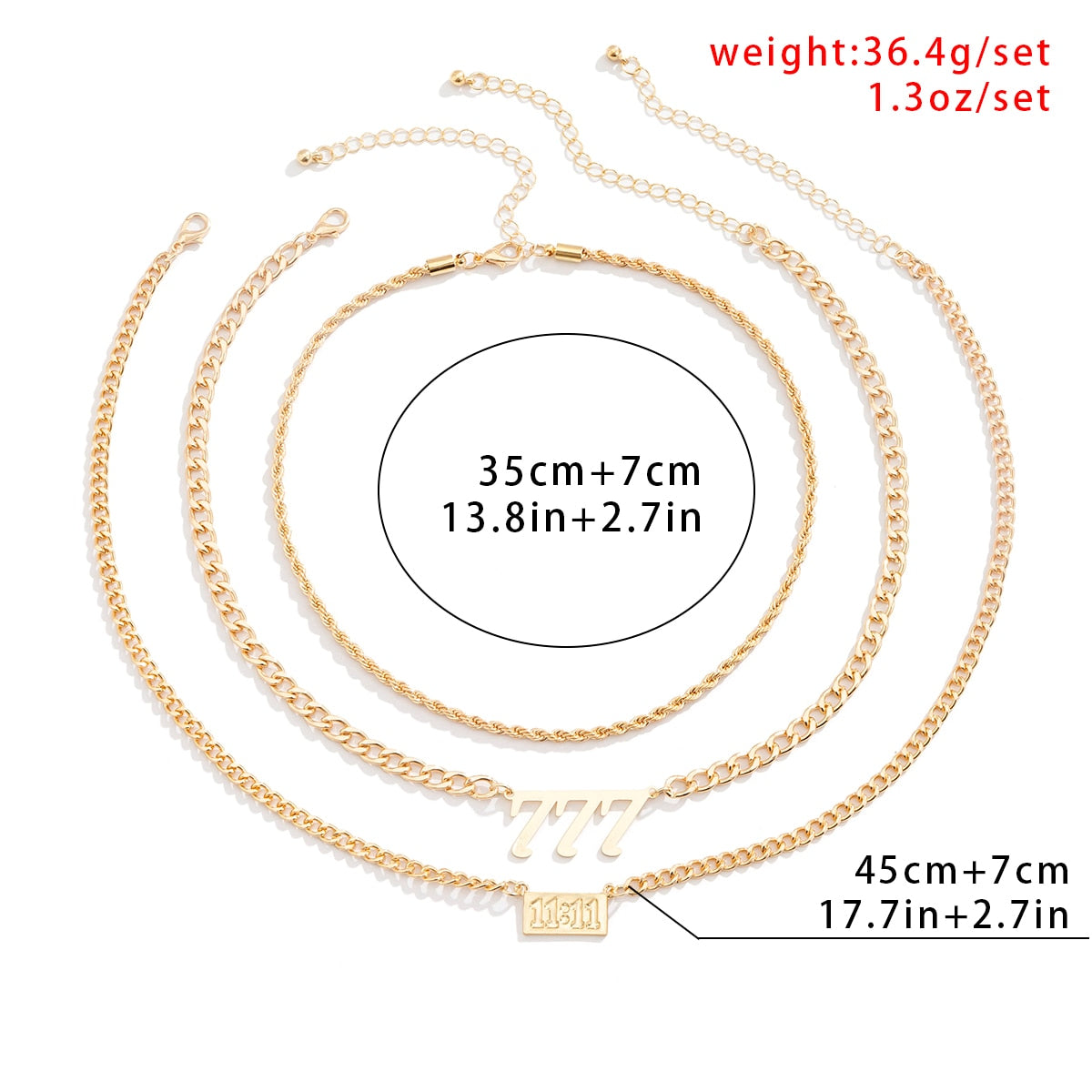 Frigid Personality Thin Chain Necklace Retro Hollow Digital Pendant Set Necklace Women